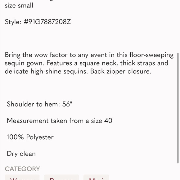 Marciano raven gown brand new. 🆕 - Picture 3 of 9